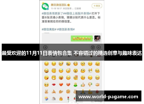 最受欢迎的11月11日表情包合集 不容错过的精选创意与趣味表达